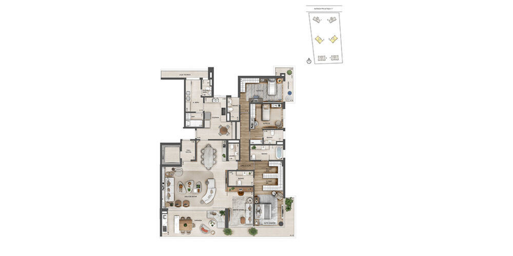 Apartamento à venda com 4 quartos, 268m² - Foto 14