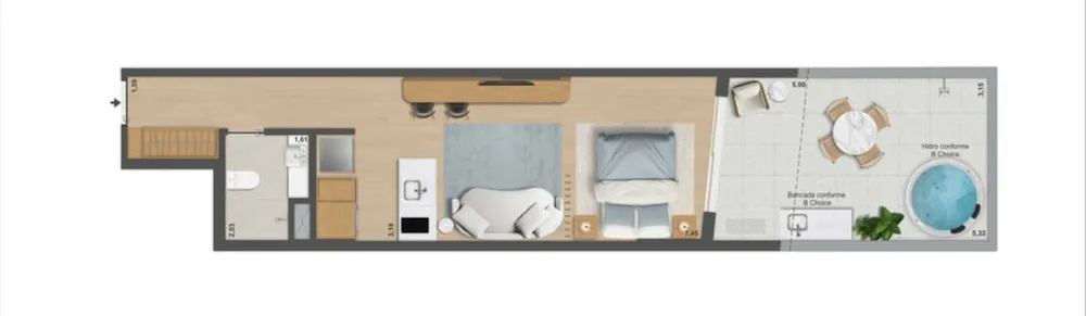 Apartamento, 1 quarto, 65 m² - Foto 55
