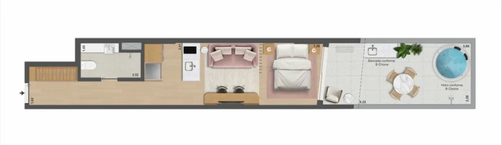 Apartamento, 1 quarto, 65 m² - Foto 52