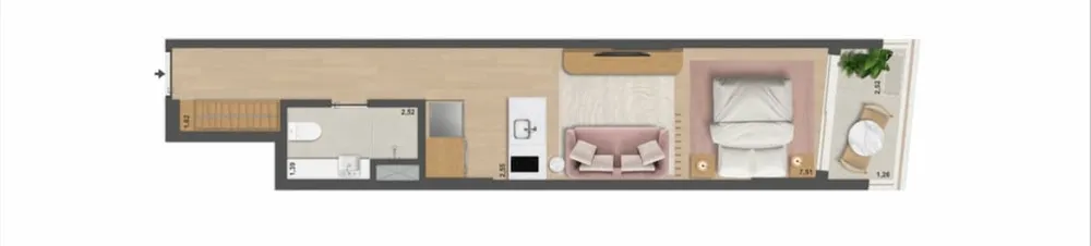 Apartamento, 1 quarto, 65 m² - Foto 35