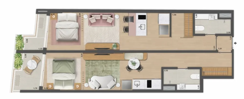 Apartamento, 1 quarto, 65 m² - Foto 59