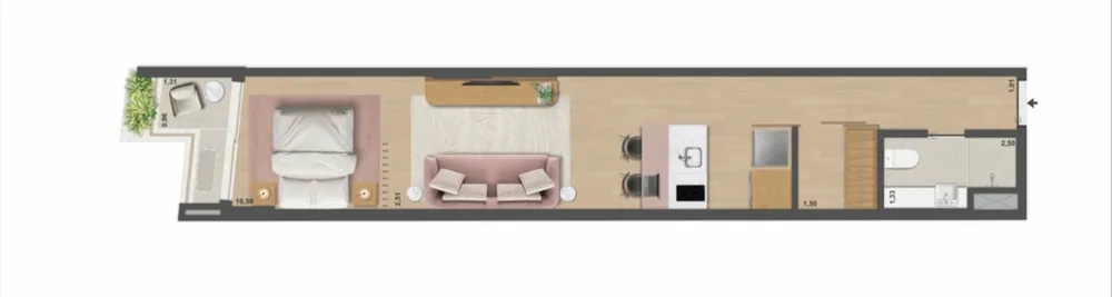 Apartamento, 1 quarto, 65 m² - Foto 47