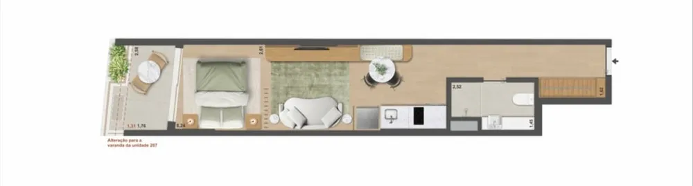 Apartamento, 1 quarto, 65 m² - Foto 40