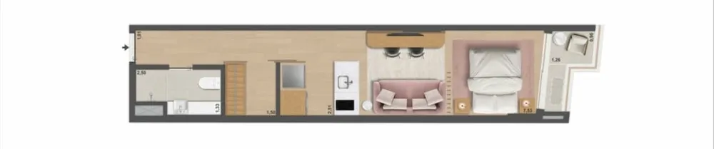 Apartamento, 1 quarto, 65 m² - Foto 36