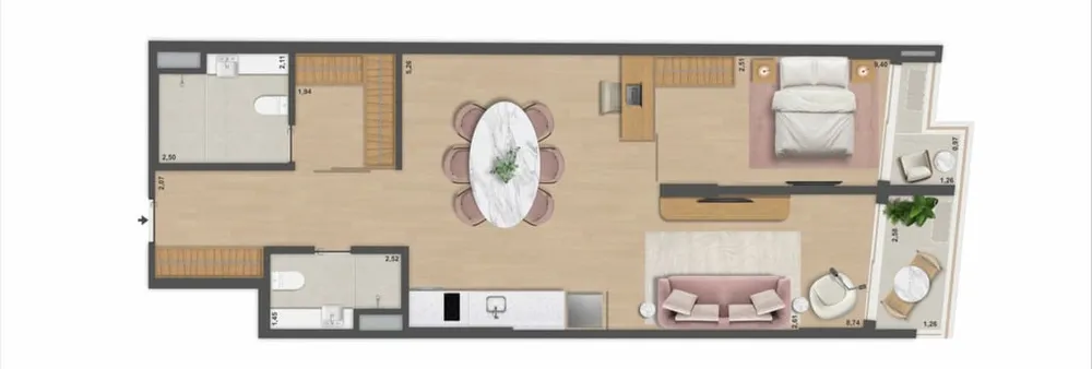 Apartamento, 1 quarto, 65 m² - Foto 62