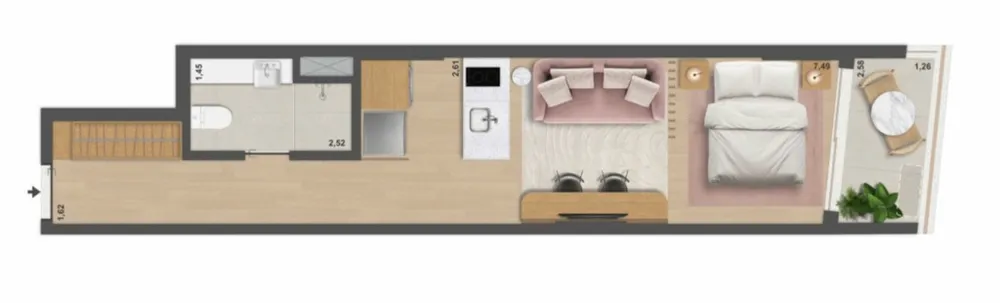 Apartamento, 1 quarto, 65 m² - Foto 34