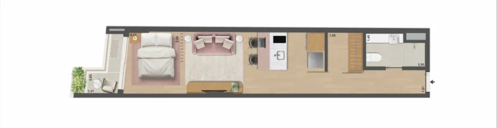 Apartamento, 1 quarto, 65 m² - Foto 43
