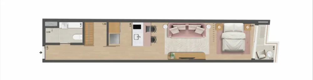 Apartamento, 1 quarto, 65 m² - Foto 45