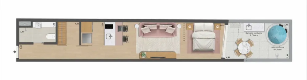 Apartamento, 1 quarto, 65 m² - Foto 54