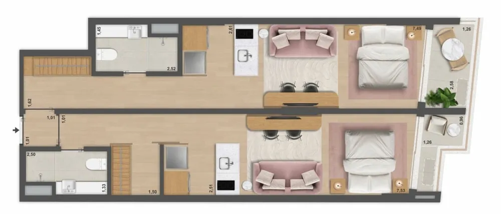 Apartamento, 1 quarto, 65 m² - Foto 57