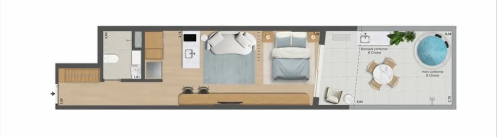 Apartamento, 1 quarto, 65 m² - Foto 56