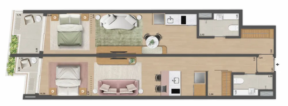 Apartamento, 1 quarto, 65 m² - Foto 63