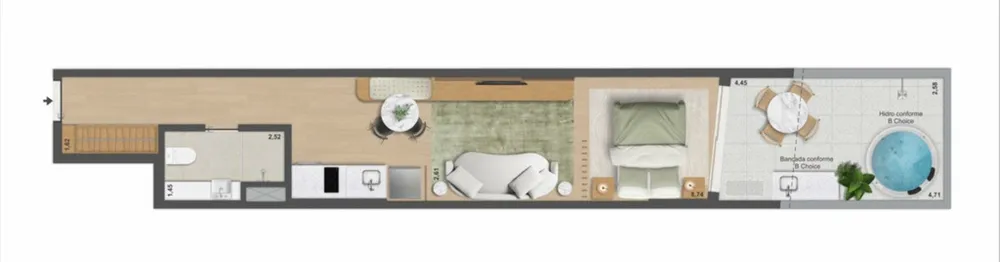Apartamento, 1 quarto, 65 m² - Foto 51