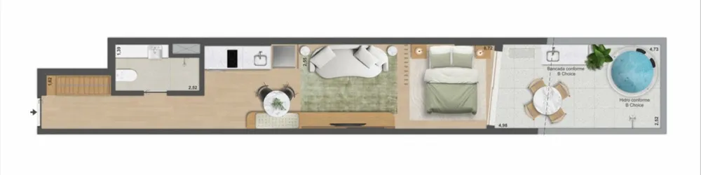 Apartamento, 1 quarto, 65 m² - Foto 50