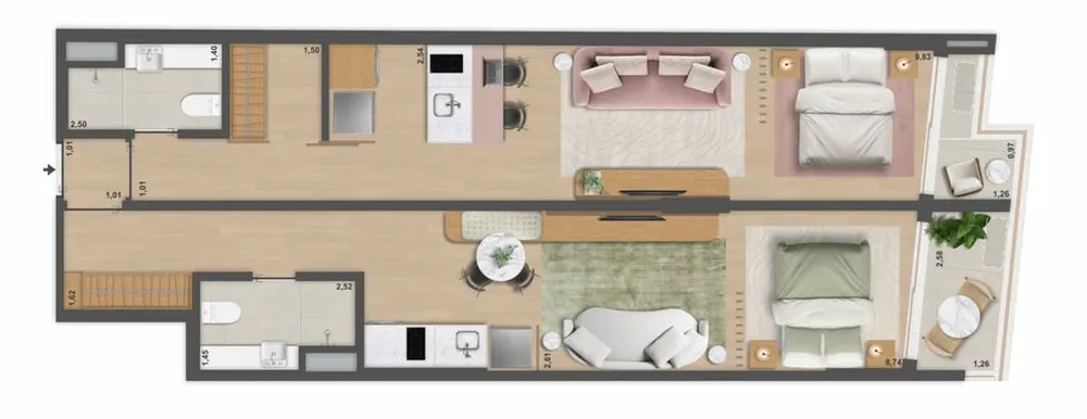 Apartamento, 1 quarto, 65 m² - Foto 61