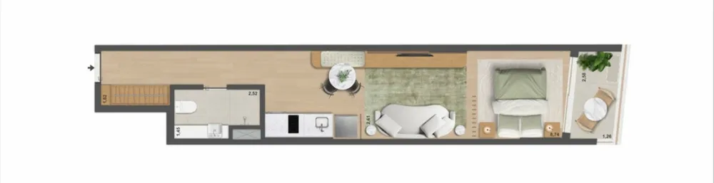 Apartamento, 1 quarto, 65 m² - Foto 41