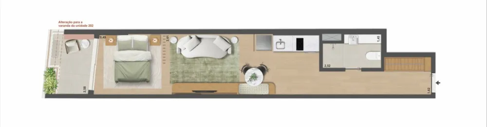 Apartamento, 1 quarto, 65 m² - Foto 46
