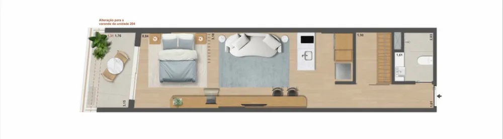 Apartamento, 1 quarto, 65 m² - Foto 49