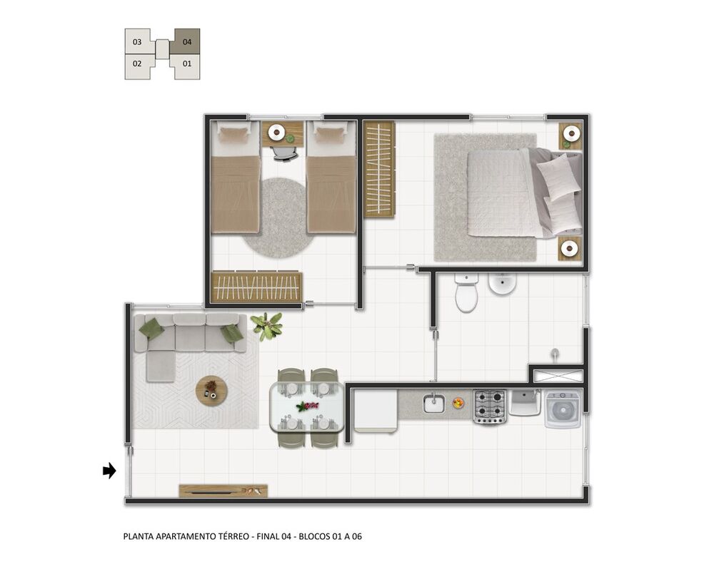 Apartamento à venda com 2 quartos, 44m² - Foto 12