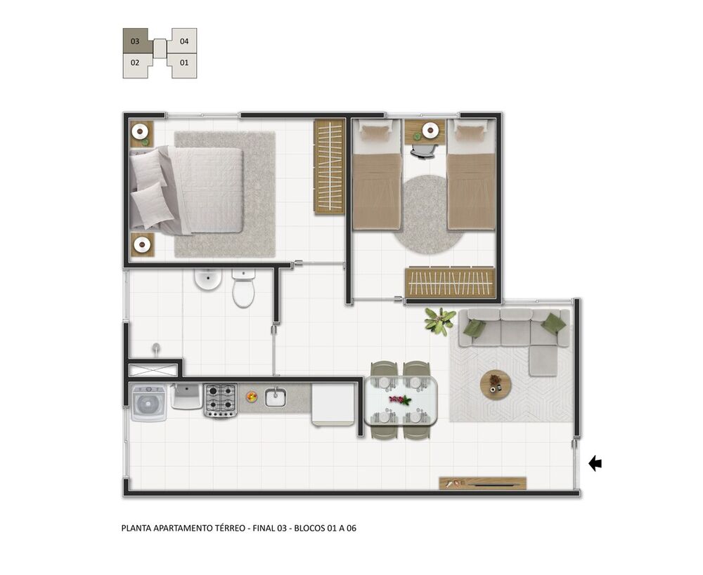 Apartamento à venda com 2 quartos, 44m² - Foto 11