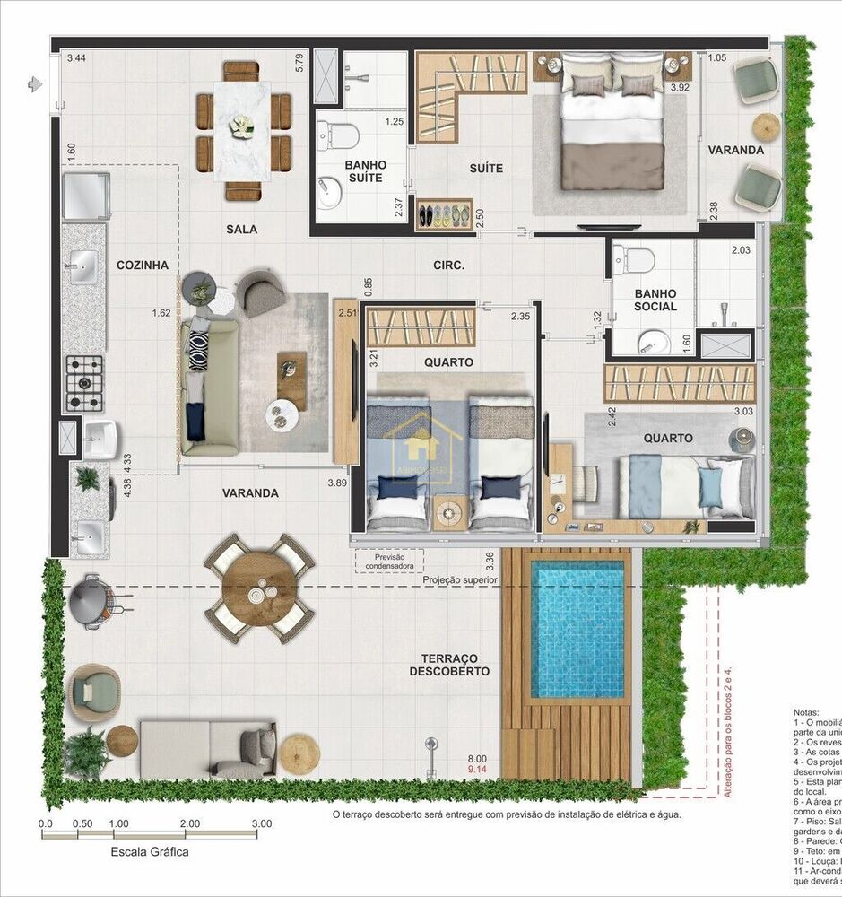 Apartamento à venda com 3 quartos, 73m² - Foto 9