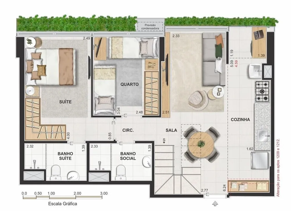 Apartamento, 3 quartos, 73 m² - Foto 42