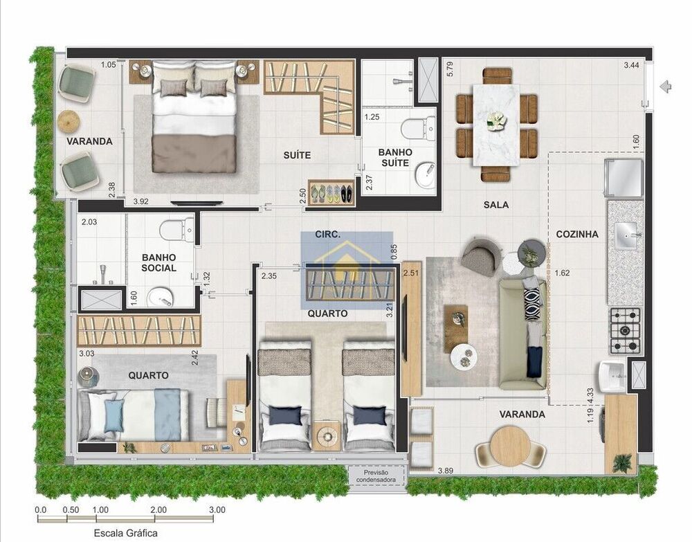 Apartamento à venda com 3 quartos, 73m² - Foto 12