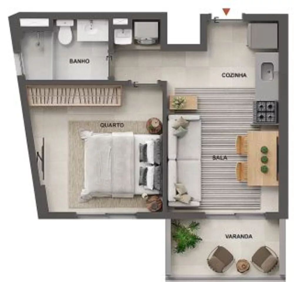 Apartamento, 1 quarto, 34 m² - Foto 16