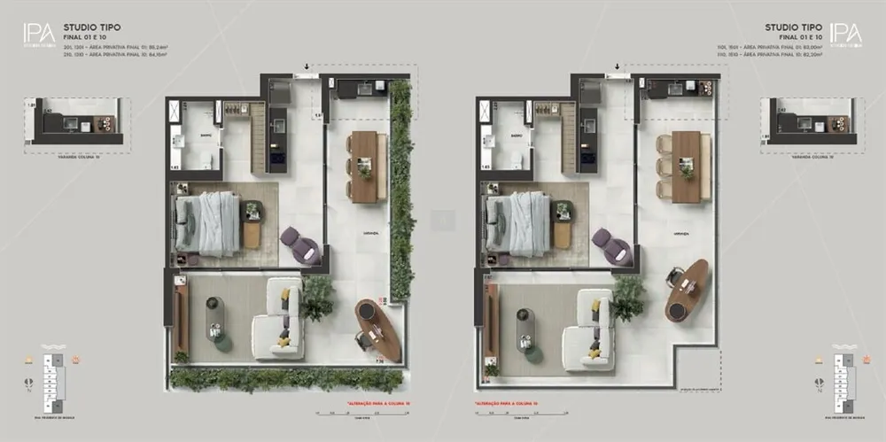 Apartamento, 1 quarto, 39 m² - Foto 67