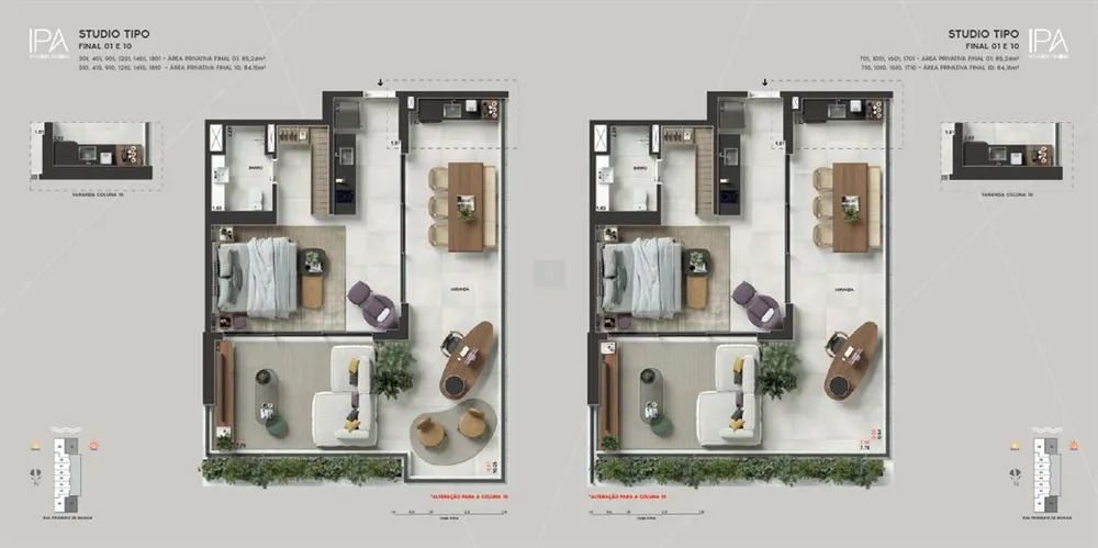 Apartamento, 1 quarto, 39 m² - Foto 46