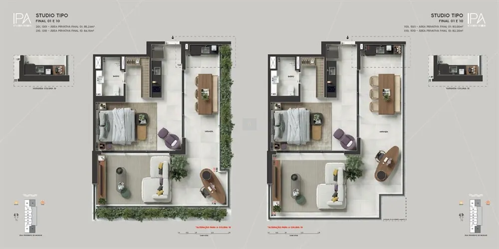 Apartamento, 1 quarto, 39 m² - Foto 47
