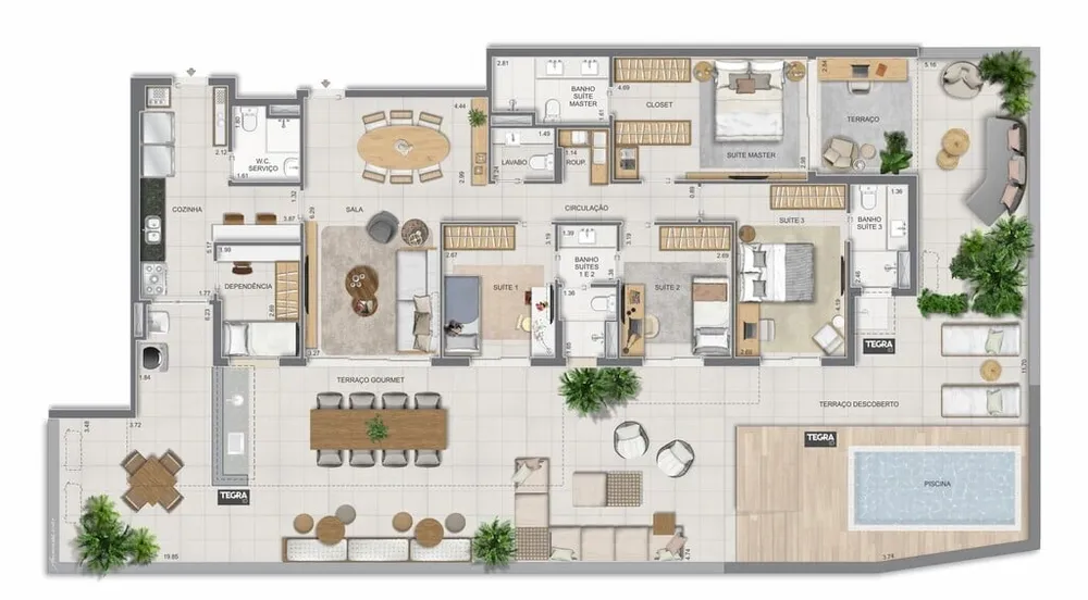 Apartamento, 4 quartos, 304 m² - Foto 122