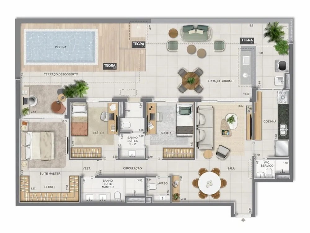 Apartamento, 4 quartos, 304 m² - Foto 104