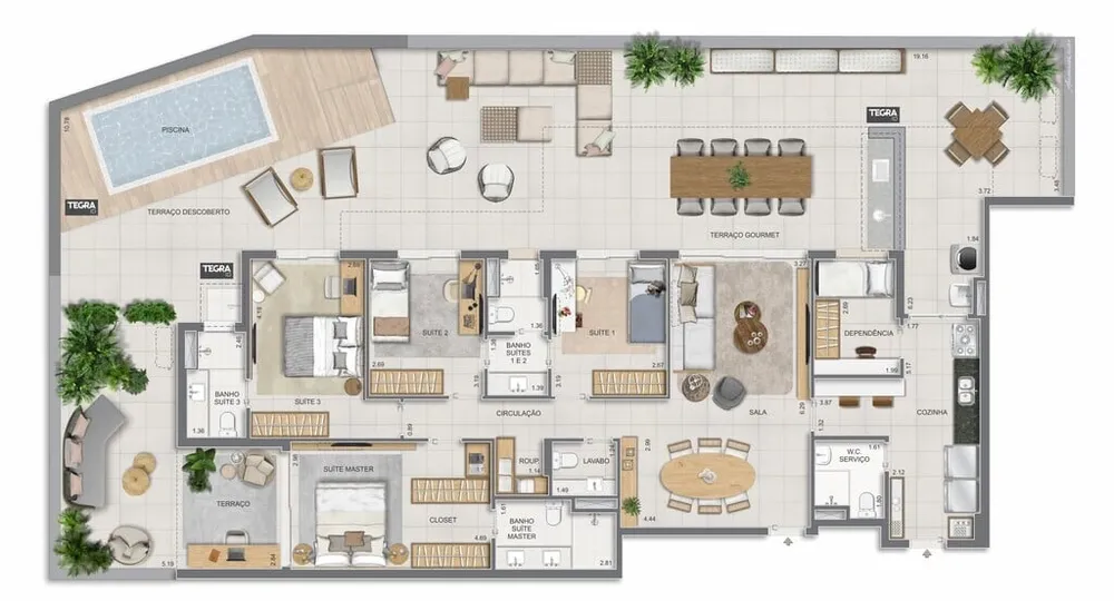 Apartamento, 4 quartos, 304 m² - Foto 121