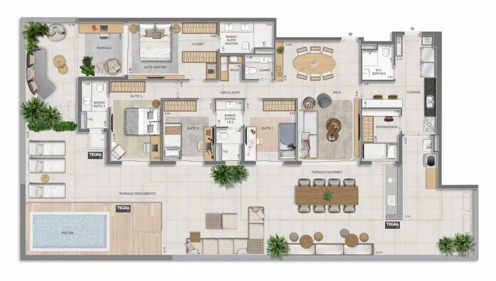 Apartamento, 4 quartos, 304 m² - Foto 124