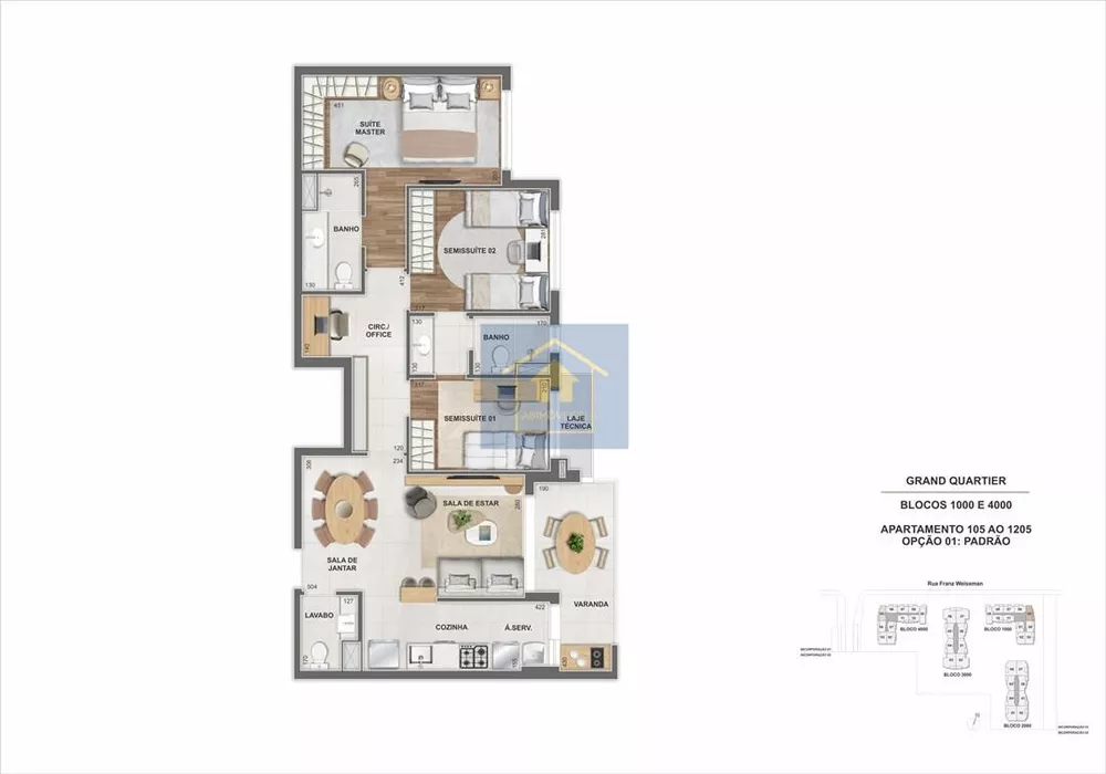 Apartamento, 3 quartos, 89 m² - Foto 1