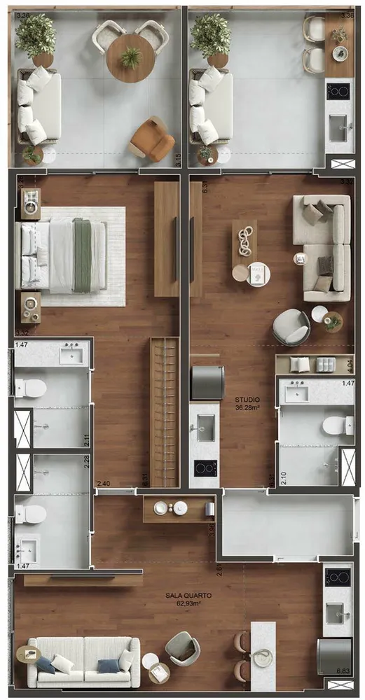 Apartamento, 2 quartos, 70 m² - Foto 27