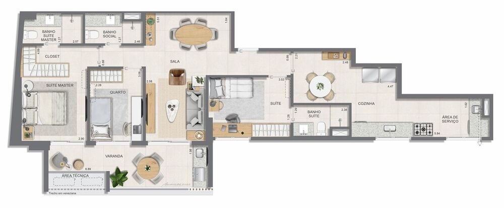 Apartamento à venda com 2 quartos, 77m² - Foto 16