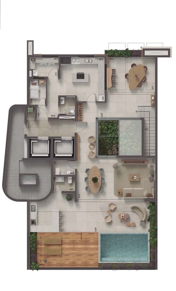 Cobertura, 4 quartos, 323 m² - Foto 11