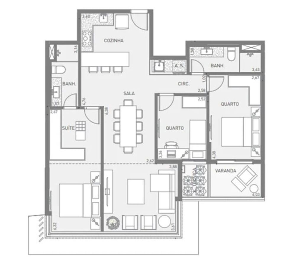 Cobertura, 3 quartos, 290 m² - Foto 11