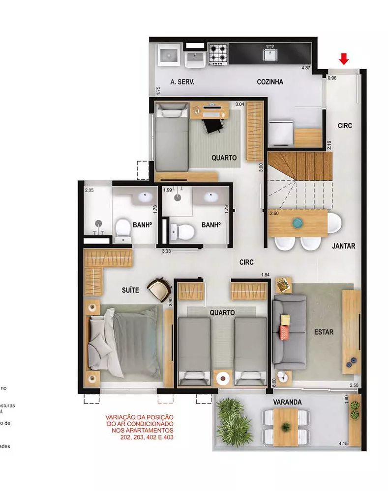 Apartamento, 2 quartos, 57 m² - Foto 10