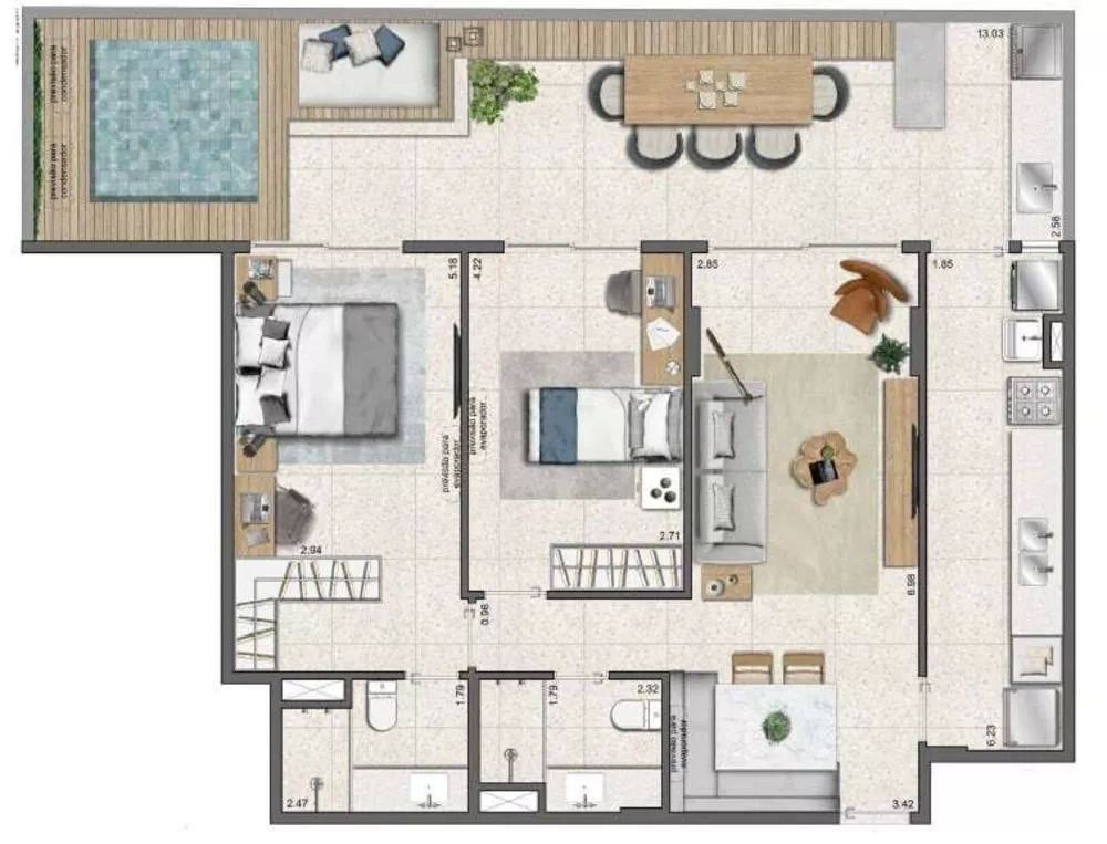 Apartamento, 1 quarto, 37 m² - Foto 34
