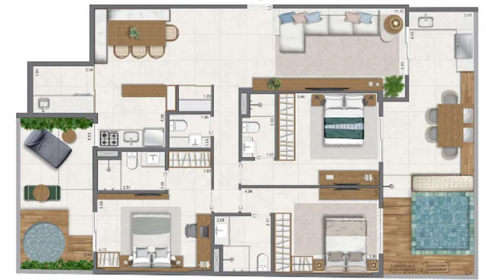 Apartamento, 3 quartos, 83 m² - Foto 58