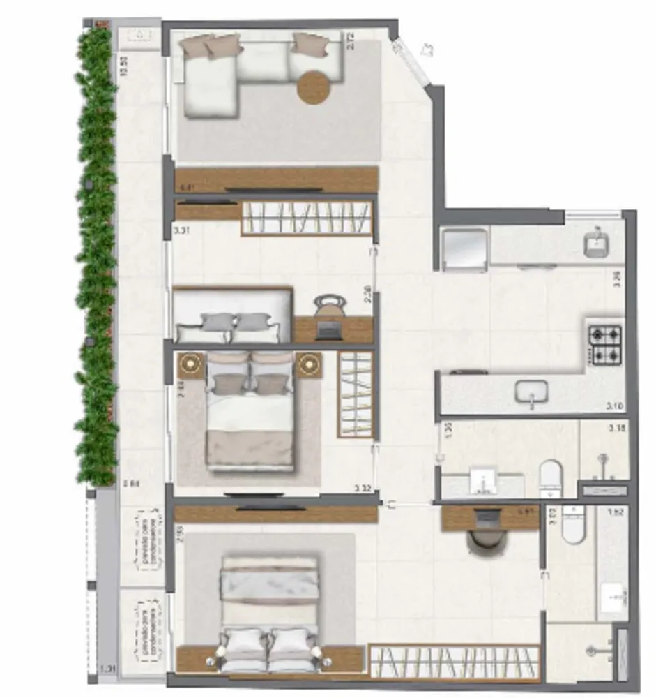Apartamento, 3 quartos, 83 m² - Foto 47