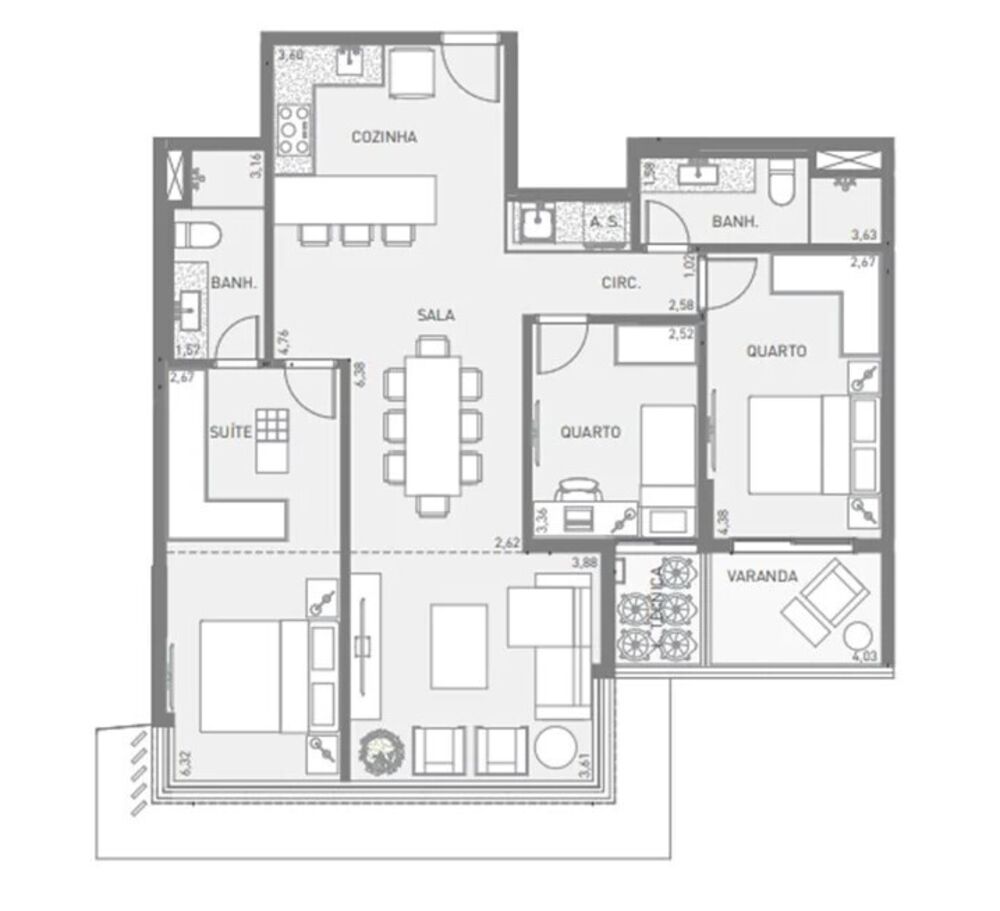 Apartamento, 3 quartos, 125 m² - Foto 21