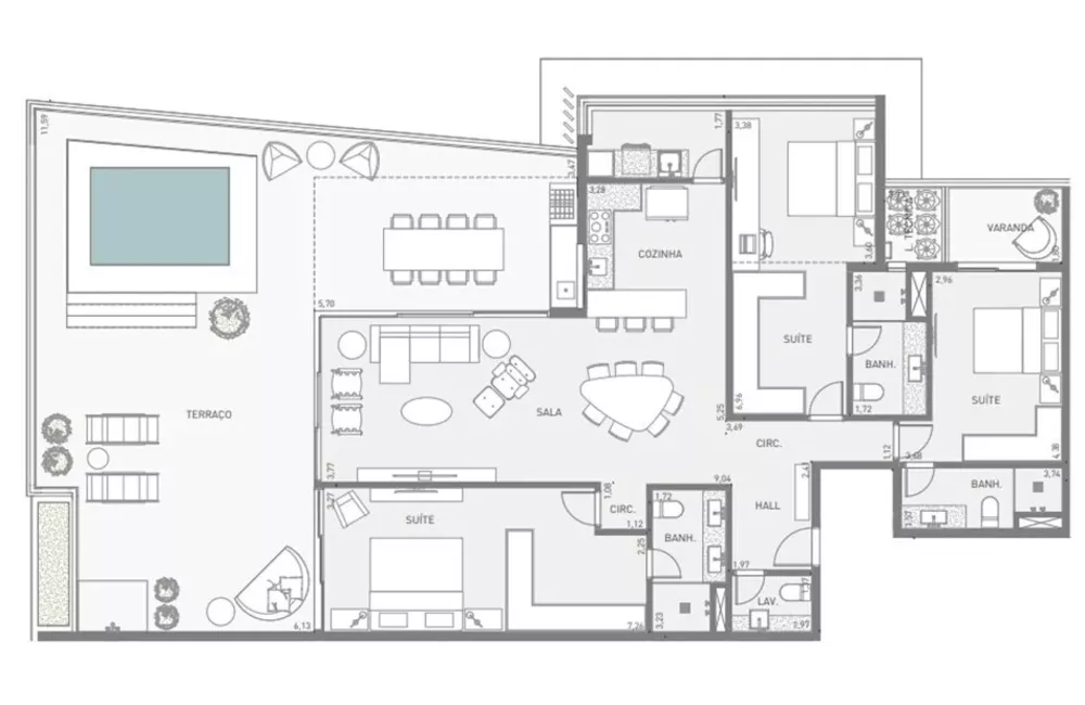 Apartamento, 3 quartos, 125 m² - Foto 13