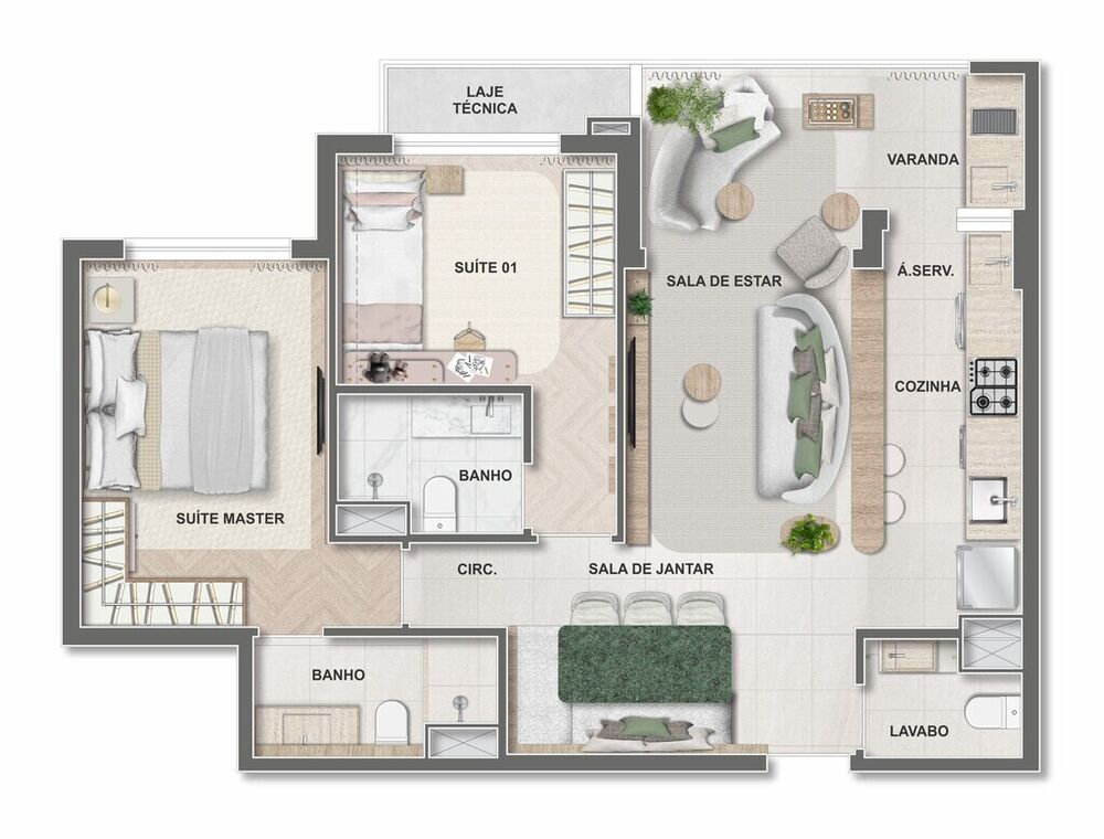 Apartamento à venda com 2 quartos, 66m² - Foto 24
