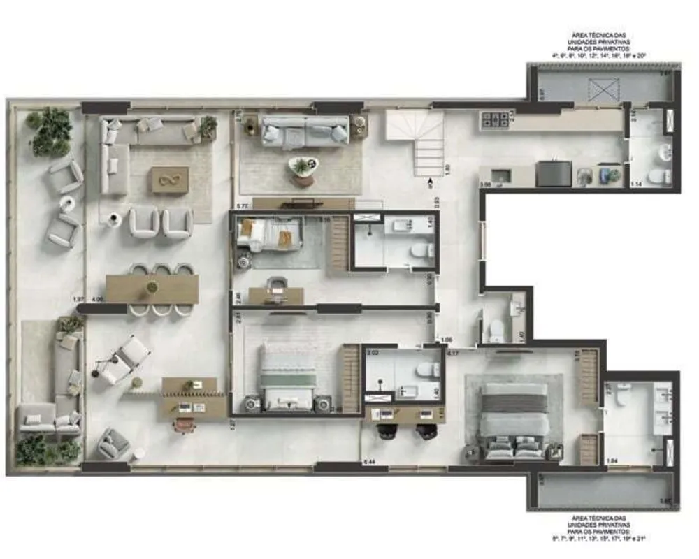 Apartamento, 3 quartos, 167 m² - Foto 52
