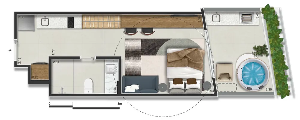 Apartamento, 1 quarto, 29 m² - Foto 62