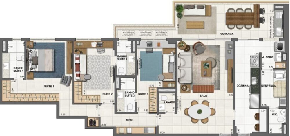 Apartamento, 4 quartos, 165 m² - Foto 6